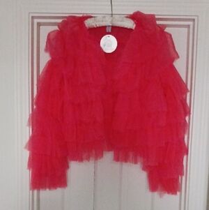 Vibrant Salmon Pink Ladies Jacket